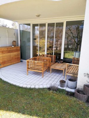 "Spitzen" 2-Zimmer-Erdgeschosswohnung mit Terrasse und Garten in Ingolstadt