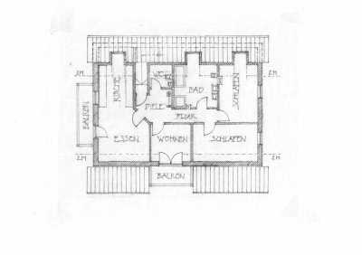 Modernisierte 4-Zimmer-Wohnung im Dachgeschoss