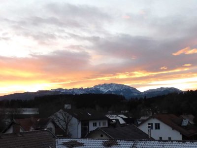 Penthousewohnung in Penzberg mit beeindruckendem Bergpanorama und großer Dachterrasse - WG geeingnet