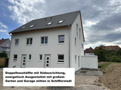 Neubau Doppelhaushälfte mit Südausrichtung