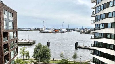 Panoramawohnung der Extraklasse mit Süd-Loggia zur Elbseite - Traumausblicke aufs Wasser!