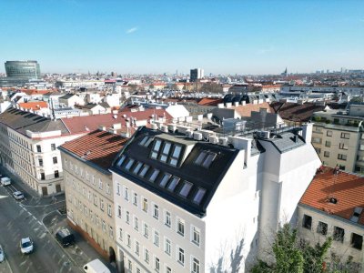 BEZUGSFERTIG // 3 Zimmer DG-Wohnung mit Balkon auf einer Ebene // Klima, Luft-Wärme-Pumpe, Außenbeschattung (Top 22)