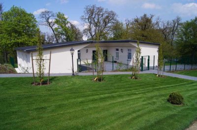 möbilierte sanierte 2-Zimmer Erdgeschosswohnung mit Terrasse und EBK in Ballenstedt am Waldrand