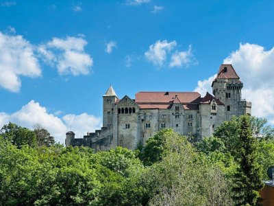 AKTIONSPREIS! Exklusive Doppelhaushälften inkl. Terrasse/Garten + Balkon! TRAUMAUSBLICK auf Burg Liechtenstein! SCHLÜSSELFERTIG!