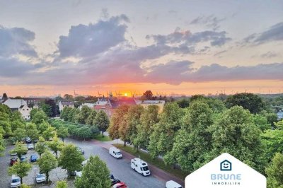 BRUNE IMMOBILIEN - Bremerhaven-Lehe: Dachterrasse  Ausblick - ATEMBERAUBEND