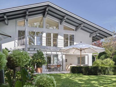 Die Architekten-Villa am Chiemsee - inkl. exklusives hochklassisches Interior - 5 Gehminuten z. See