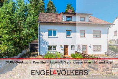 **NEUER PREIS**DÜW-Seebach: Familien-Haushälfte in gesuchter Höhenlage!