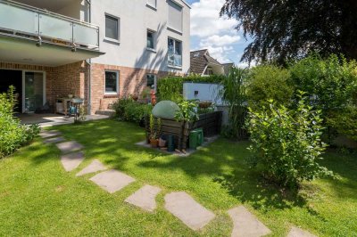 Neuwertige 3 Zi.- Wohnung mit zwei Terrassen, Fahrstuhl und großem Gartenanteil