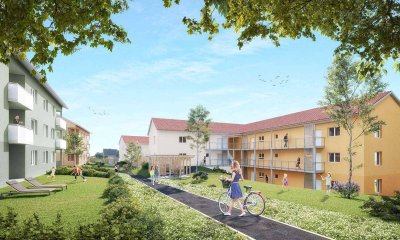 PROVISIONSFREI - ERSTBEZUG - Wunderschöne 4-Zimmer-Wohnung in ruhiger Lage mit Balkon - geförderte Miete - 4 Zimmer