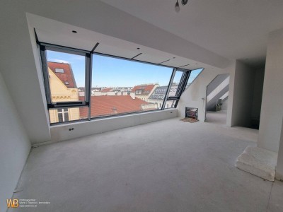 Top DG Wohnung mit Terrasse und Panoramafenstern - 3 Zimmer mit großem Küchen-Essbereich! Kein Gas mehr! Modernste Ausführung! Luft-Wasserwärmepumpe, Klima und Photovoltaik!