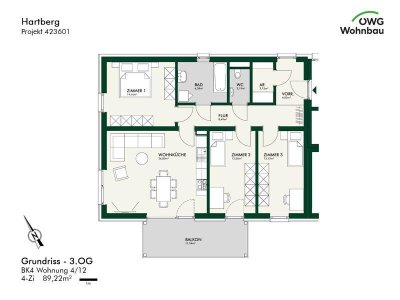 PROVISIONSFREI - Hartberg - geförderte Miete - 4 Zimmer