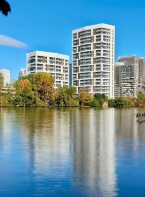 Skyline- oder Main-Blick? Hier haben Sie beides! Erstklassige Penthouse-Wohnung im "Sommerhoffpark"