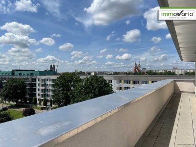 Exklusive Penthouse-Wohnung auf dem Werder mit großer Dachterrasse, Fußbodenheizung, Dusche & Wanne