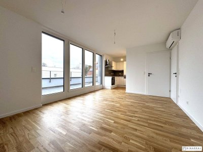 Blumengasse - 2 Zimmer Wohnung mit Terrasse | 2.OG = DG | Neubau - Erstbezug | Klimaanlage | Einbauküche | zzgl. Tiefgaragenstellplatz | Top A9b