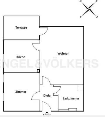 Moderne 2-Zimmer-Wohnung mit Terrasse direkt am Rhein und in zentraler Lage in Bonn Graurheindorf