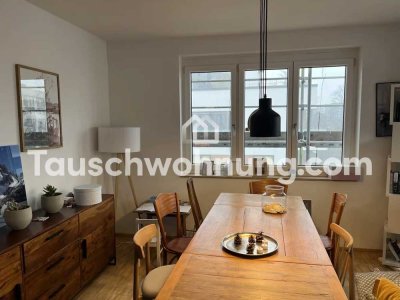 Tauschwohnung: Neubauwohnung mit großem Balkon und bodentiefen Fenstern