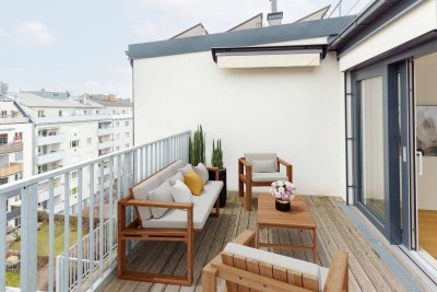 Wunderschöne, moderne DG-Wohnung mit großer Terrasse und Fernblick