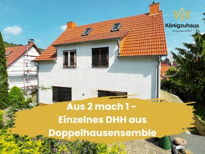 *** Aus 2 mach 1 - Einzelnes DHH aus Doppelhausensemble in Jena Ost zu verkaufen ***