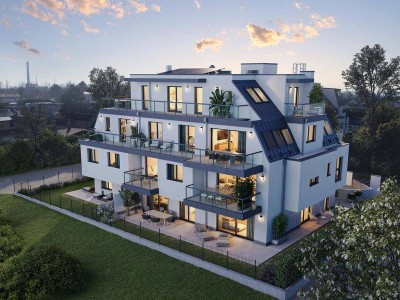 Elegantes 3-Zimmer Penthouse nahe Lobau. 115 m² Wohnglück und 3 Terrassen für beste Aussichten