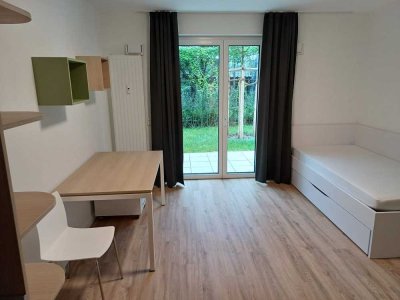 Möblierte 1-Raum-EG-Wohnung für Studenten, Lernende und Lehrende in Würzburg Neubau - ERSTBEZUG!