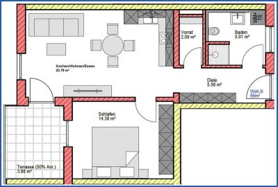 Wohnung 9, Haus 3, 1.OG