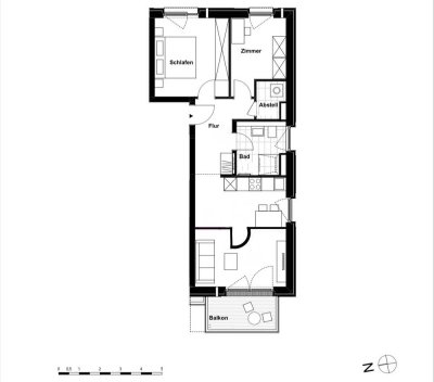 Erstbezug mit Balkon und EBK: Stilvolle 4-Raum-Wohnung mit geh. Innenausstattung