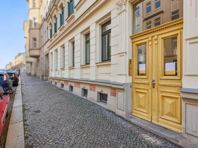 Leipzig Alt-West - Wohnen im Brunnenviertel - 4,5-Zimmer-Maisonettewohnung mit Balkon und Kamin