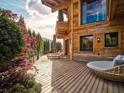 Alpines Luxuschalet mit Pool und atemberaubendem Bergblick