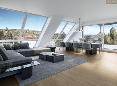 Wunderschönes Penthouse mit herrlichem Blick und Dachterrasse in Prestige Lage