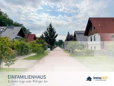 In Seenähe: Einfamilienhaus mit Garten