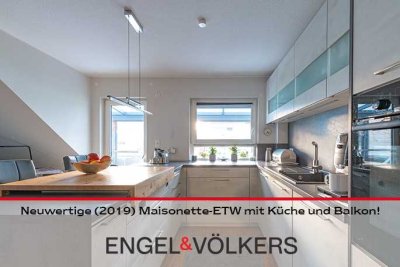 Energieeffizienz Eisenberg: Neuwertige (2019) Maisonette-ETW mit Küche und Balkon!