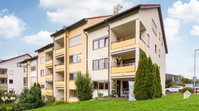 Einladende 2,5-Zimmer-Wohnung mit zwei Bädern und herrlicher Terrasse in Brombach