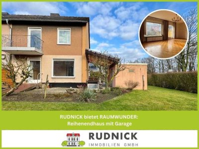 RUDNICK bietet RAUMWUNDER: Reihenendhaus mit Garage