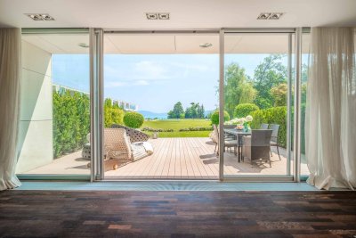 Exklusives Kleinod mit wunderschönem Seeblick und Garten in den Schloss Velden Residenzen