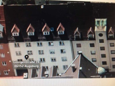 Stilvolle 2-Raum-Wohnung mit gehobener Innenausstattung mit Balkon und Einbauküche in Augsburg