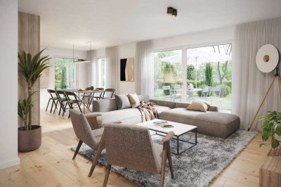 Elegante 3,5-Zimmer-Wohnung im Erdgeschoss mit 150 m² Gartenanteil