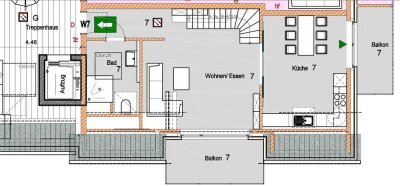 3 Zimmer Wohnung über zwei Etagen in Osterwick