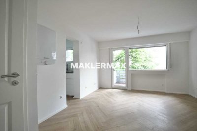 Möbilierte 1 Zimmerwohnung mit Balkon, Einbauküche und Stellplatz