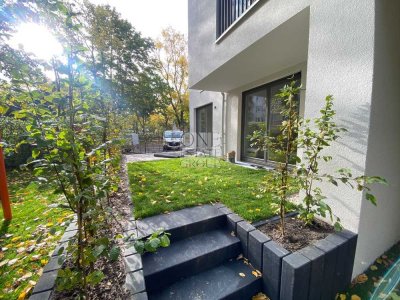 Erstbezug! 4-Zi.-Whg. Maisonettewohnung mit hochwertiger Einbauküche, Terrasse & kleinem Garten