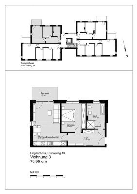 Erdgeschoss Wohnung  in einer ruhigen Wohnlage!