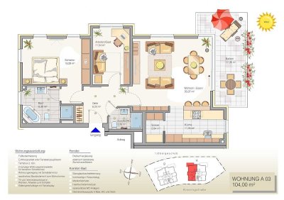 BARRIEREFREIE OBERGESCHOSSWOHNUNG MIT BLICK RICHTUNG HAARDTRAND