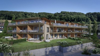 Moderne 2-Zimmer-Wohnung direkt am Mattsee: Erstbezug mit Balkon und Tiefgarage!