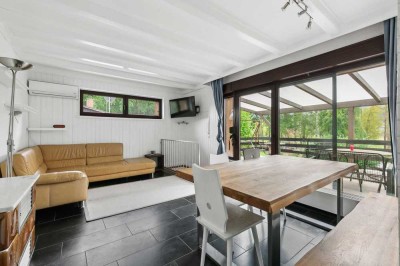 Ferienhaus mit Sauna, Garten und Garage am Schwielochsee