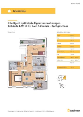 3-Zimmer-Dachgeschosswohnung mit Ausblick