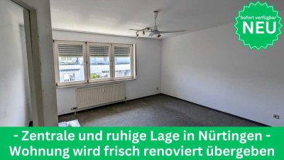 TOP Modernisierte 1,5-Zimmer-Wohnung mit TG-Stellplatz in zentraler Lage von Nürtingen