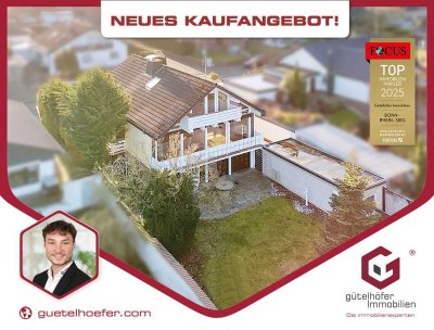 Architektonisch ansprechendes Einfamilienhaus mit 2 Balkonen, Garage und vielen Möglichkeiten