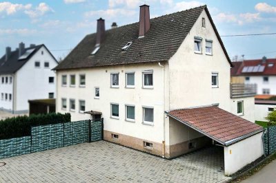 Zentral gelegene Erdgeschosswohnung    mit direktem Gartenzugang und großem Carport