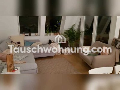 Tauschwohnung: Traumhafte Dachgeschosswohnung mit Loggia gegen vier Zimmer