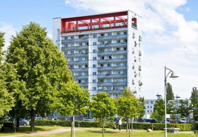 Hipp und Modern - 2-Raumwohnung mit Dusche im Lausitztower