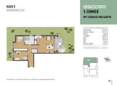 BAUSTELLENBERATUNG 25.01.2025 13 - 14:30 Uhr – 3-Zimmer-Wohnung mit Terrasse und großem Garten